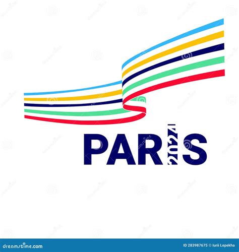 Paris 2024 Olympics Logo For The Olympics Vector Illustration