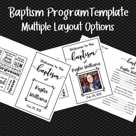 Adult Baptism Invitations - Etsy