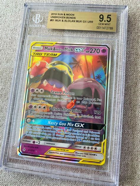 Muk And Alolan Muk Gx Tag Team Pok Mon Card For Sale In Off