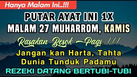 KESEMPATAN EMAS Putar 1x Sebelum Tidur Malam Rabu Zikir Mustajab