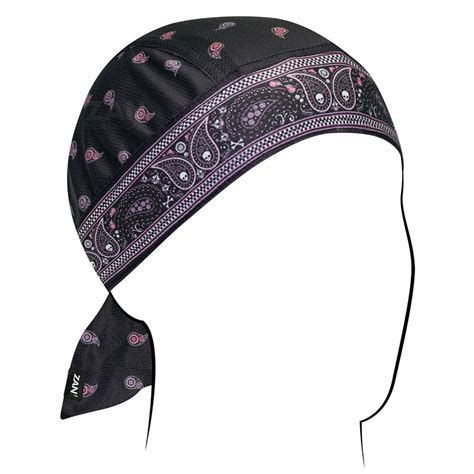 Zanheadgear Flydanna Paisley Micromesh Polyester Bandana Pinkpurple