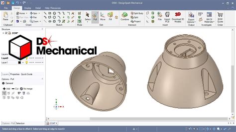 Designspark Mechanical Direct Modeling Plastic Part Design Youtube