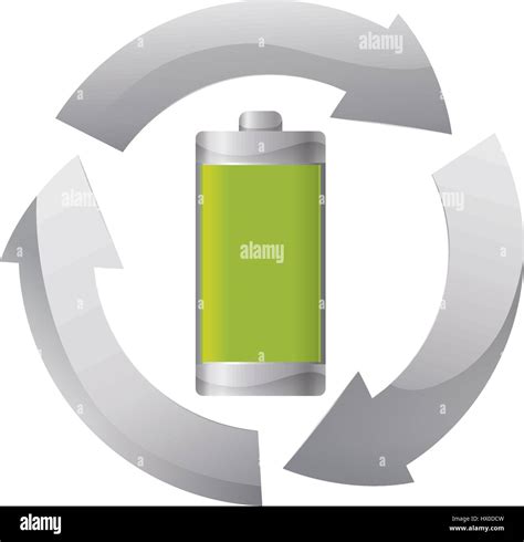 Green Energy Battery Stock Vector Image Art Alamy