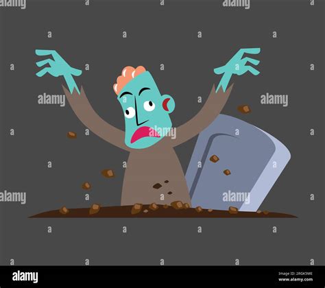 Zombie . Halloween cartoon characters . Vector Stock Vector Image & Art ...