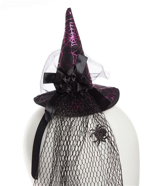 Mini Witch Hat with Veil | Party Delights