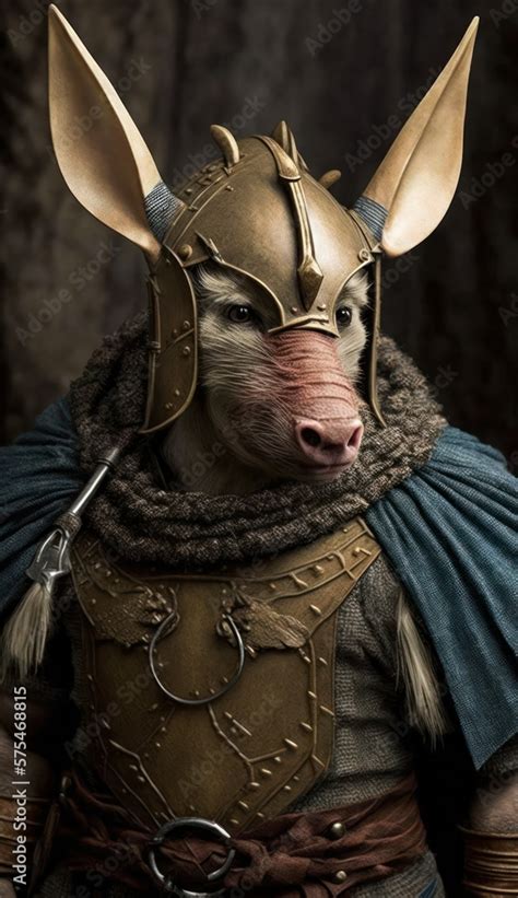 Raiding Valhalla A Cute Cool And Beautiful Viking Animal Aardvark