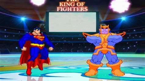 Superman Vs Thanos Batalha Brutal Mugen Youtube