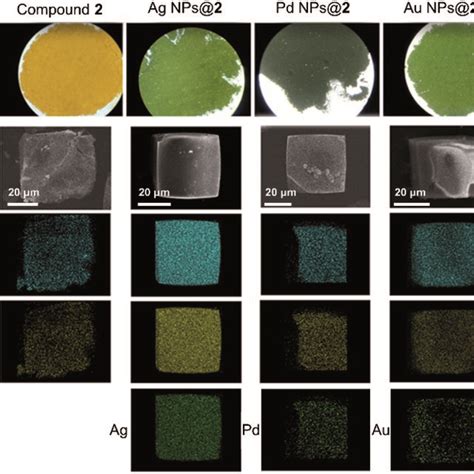 Optical Microscope Images A And Element Mapping Of Ag Nps Pd