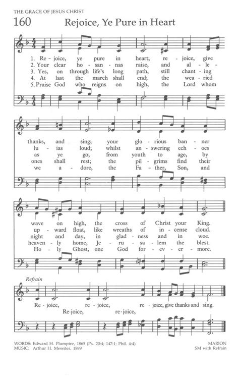 Hymn History Rejoice Ye Pure In Heart Pender Blog Pender Umc