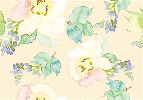 Watercolor Flower Pattern Stock Vector Image By Karma15381 76534189