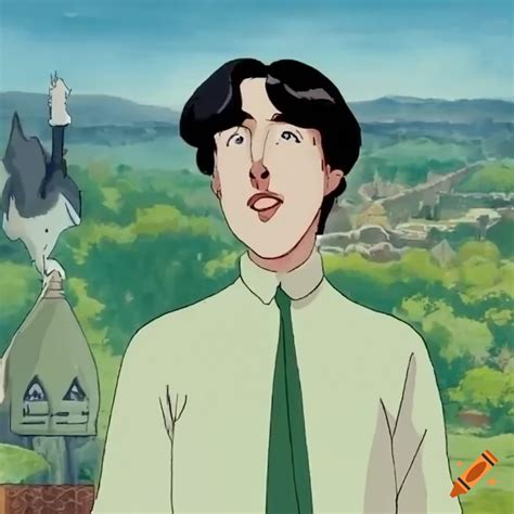 Illustration Of Oscar Wilde As Studio Ghibli Character On Craiyon