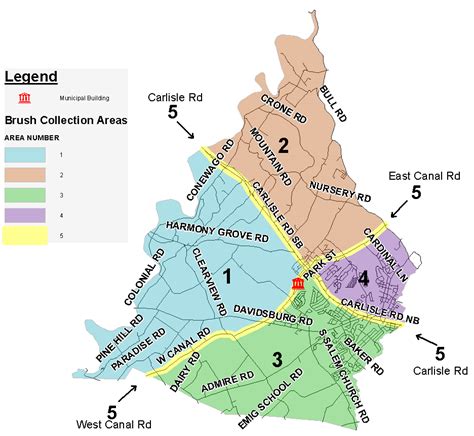 Brush Collection Areas Map Only – DOVER TOWNSHIP