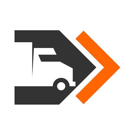 Logistik Logo Vorlage Symbol Illustration Markenidentit T Isolierte Und