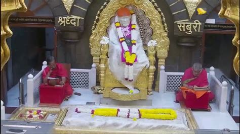 Shirdi Saibaba LIVE Darshan From Samadhi Mandir Shirdi Monday 12th