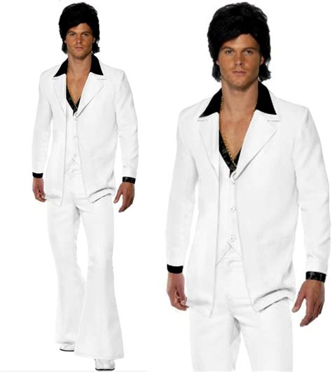 Star55 Mens Saturday Night Fever Disco Flare Suit Fancy