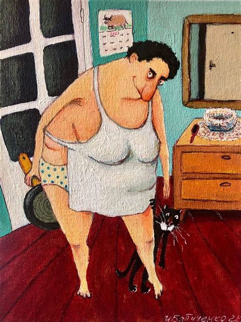 Irina Babichenko Humor Funny Painting