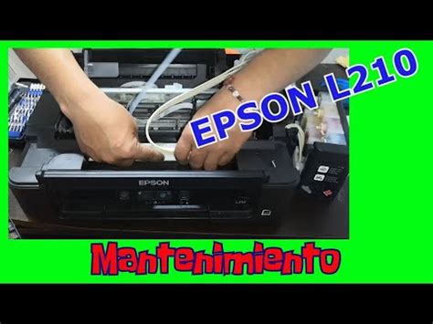 Mantenimiento Impresora Epson L Youtube