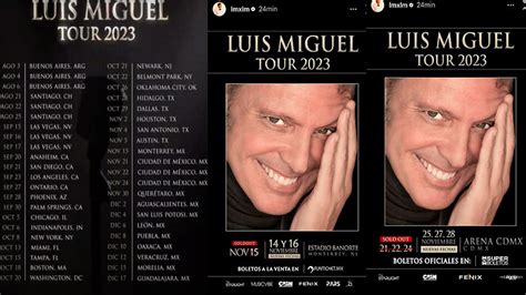 Luis Miguel Anuncia Nuevas Fechas En M Xico