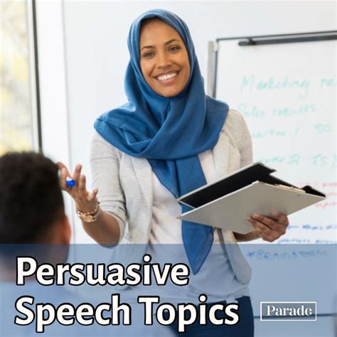 Good Persuasive Speech Topics Ideas Parade