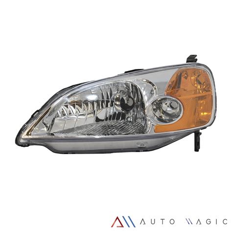 Juego De Faros Principales Eagle Eyes Para Civic Sed N Cromado Con