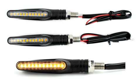 Kierunkowskazy Motocyklowe Led Bia Y Klosz Slim