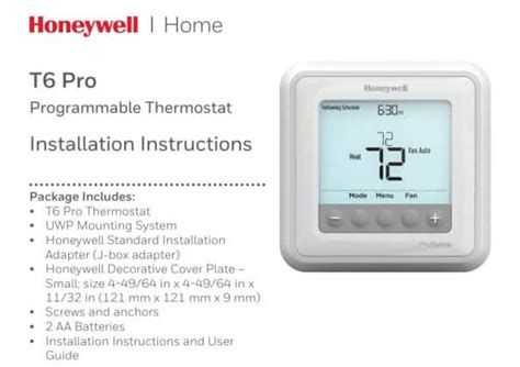 Honeywell Home Pro Series Thermostat Manual 2024 Pdf