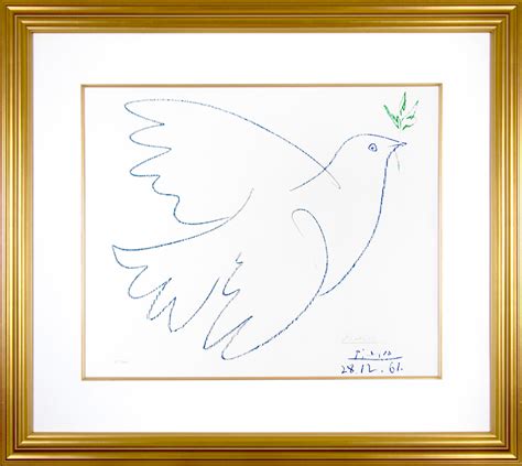 Pablo Picasso La Colombe Bleue, Dove Of Peace Combat Pour, 47% OFF