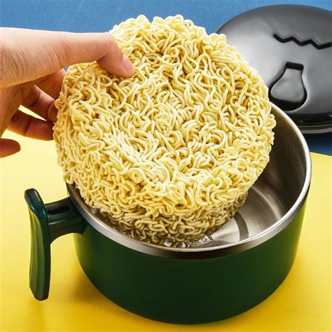 Kqjqs Stainless Steel Ramen Noodle Cooker With Tight Fitting Lid