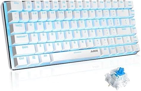 Ajazz Ak Anti Ghosting Led R Tro Clair Usb Filaire Clavier De Jeu