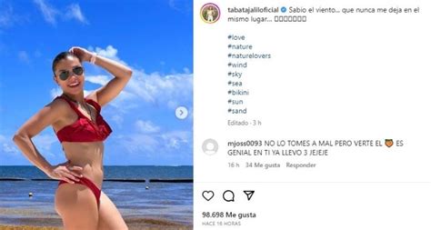 Tábata Jalil deslumbra en la playa con un bikini rojo que atrapa miradas