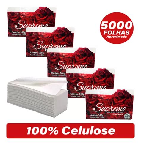 Papel Toalha 5000 Fls Interfolha Branco 100 Virgem Promo MercadoLivre