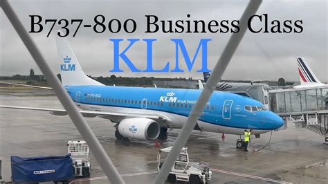 Klm Paris Amsterdam Business Class B737 800 Kl1224 Youtube