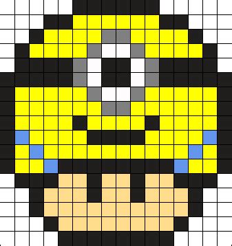 Mushroom Perler Bead Pixel Art Pattern Artofit