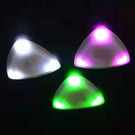 Guitar Led Pick Shining Luminous Non Slip Colored Light Guitar Picks