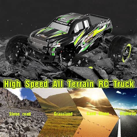 Racent Rc Car 116 Scale All Terrain Monster Truck 30mph 4wd Off Road Fast Remote Control Car