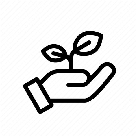 Development Eco Friendly Growth Hand Personal Sustainability Icon