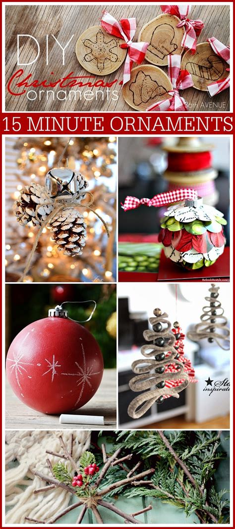 15 Minute DIY Christmas Ornaments | The 36th AVENUE