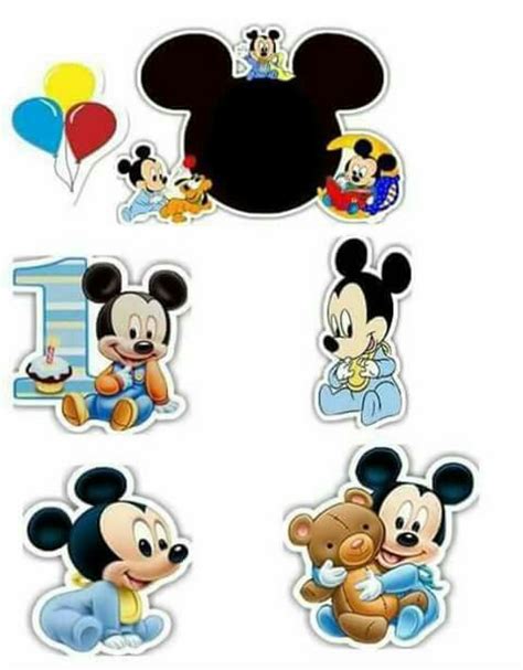 Mickey Mouse Cake Topper Printable