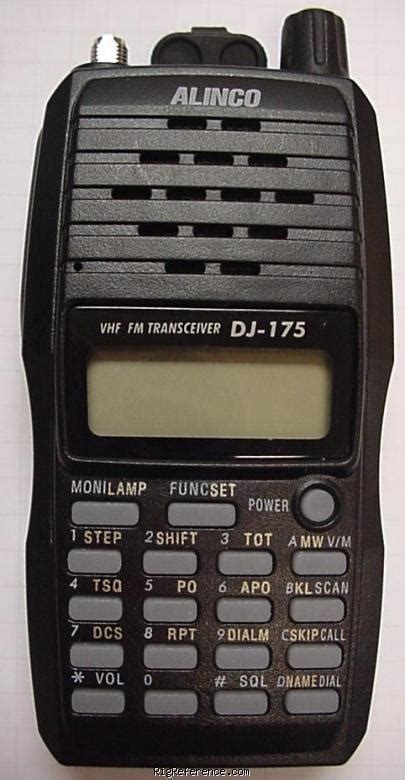 Alinco DJ 175E Handheld 2m Transceiver RigReference