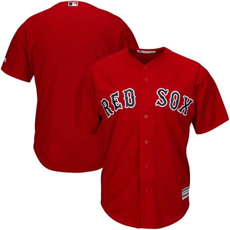 Majestic Boston Red Sox Red Big And Tall Cool Base Team Jersey