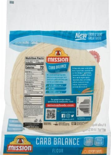 Mission® Carb Balance® Low Carb Soft Taco Flour Tortillas, 8 ct / 12 oz ...