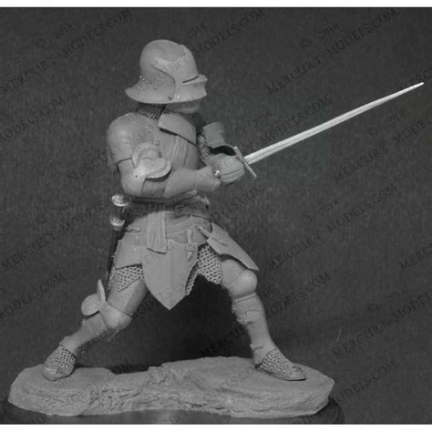 Figurine de chevalier du XVeme siècle 75mm Mercury Models Maquettes