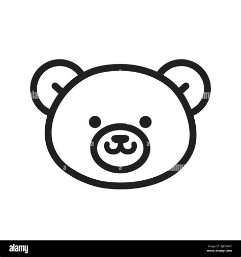 Cute teddy bear head vector Stock Vector Image & Art - Alamy