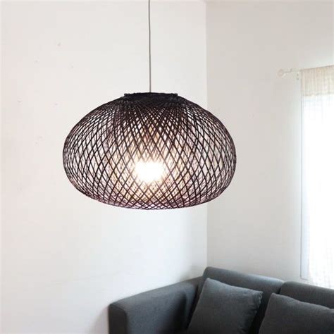 Black Bamboo Pendant Light Munin Pendant Lamps Bamboo Etsy Bamboo