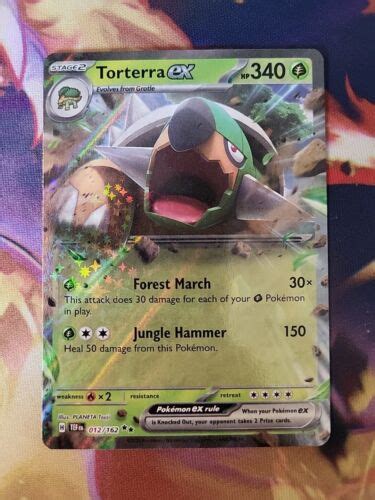 Torterra Ex Double Rare Temporal Forces Pokemon Ebay