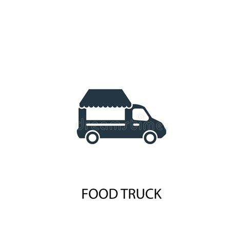 Simple Food Truck Silhouette Stock Vector - Illustration of lunch ...