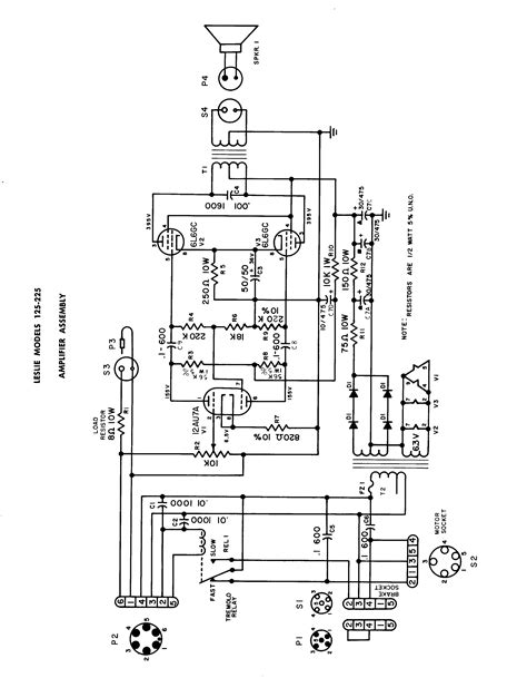 Leslie amplifier schematics