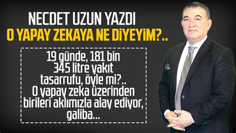 Necdet Uzun on Twitter Necdet Uzun yazdı O yapay zekaya ne diyeyim