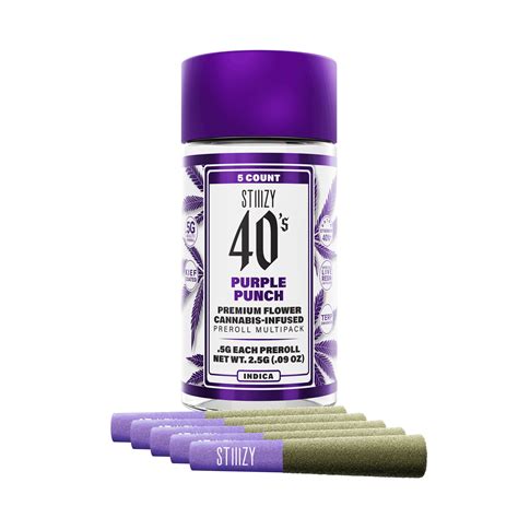 Purple Punch 40s Preroll Pack 5g Stiiizy