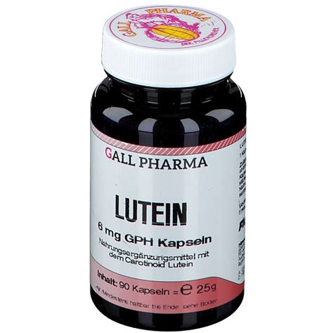 GALL PHARMA Lutein 6 Mg GPH Kapseln 90 St Shop Apotheke